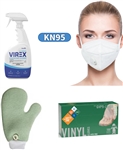 Virex, Vinyl Gloves, KN95 Mask, Microfiber Mit, Rubbermaid, Safety Zone