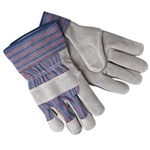 Leather Palm Gloves with Safety Cuff - One Dozen