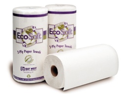 40090 EcoSoft� Green Seal� Household Roll Towels - 30 Rolls per case