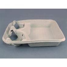 Pactiv Molded Fiber Carry-Safe 2 Cup Carry Out Tray 9 7/8 x 8 5/8 inch - 250 per case