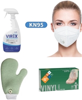 VIREX� II - VINYL GLOVES - MICROFIBER MIT - KN95 FACE MASK