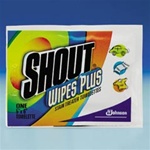 Fabric Cleaner - Diversey Shout® Wipes Plus Stain Treater Towelettes - 80 Towelettes per case