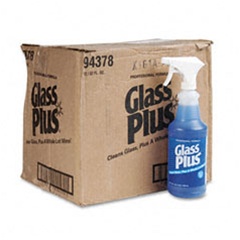 Glass Cleaner - Glass Plus 32 oz Trigger - 12 bottles per case
