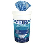 Disinfectant Wipes - Scrubs Medaphine Disinfectant Deodorizing 65 Wipe Canister - (6 Canisters per case)