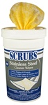 Scrubs Stainless Steeel Cleaner 30 Wipe Canister - 6 Canisters per case