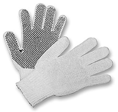 One-Sided Dotted Gloves - One Dozen