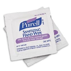 Wipes - Purell Hand Sanitizer Towelette  | Case Pack 1000