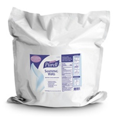 Wipes - Purell Sanitizing Wipe Refill 1200 Count - 2 Pouches per case