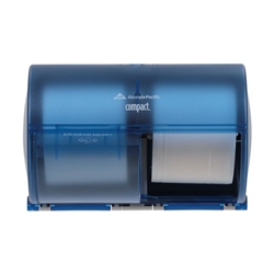 GP Compact� Splash Blue Side-By-Side Double Roll Bathroom Tissue Dispenser