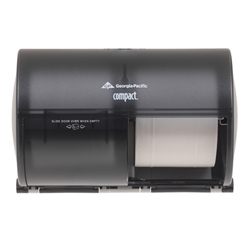 GP Compact� Translucent Smoke Side-By-Side Double Roll Bathroom Tissue Dispenser GP56784