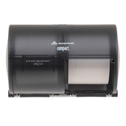 GP Compact® Translucent Smoke Side-By-Side Double Roll Bathroom Tissue Dispenser GP56784