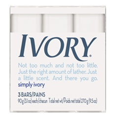 Bar Soap - Ivory Wrapped Bar Soap 3.1 OZ (72 Bars/Pack)