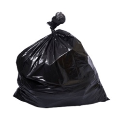 High Density Trash Bag, 38"x60", 16 Micron, Black, Heavy Grade, 60 Gallon Capcity, 200/CS