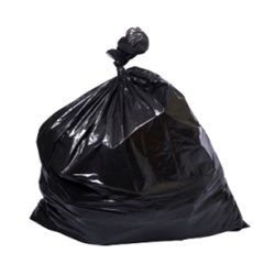 High Density Trash Bag, 38"x60", 22 Micron, Black, Extra Heavy Grade, 60 Gallon Capcity, 150/CS