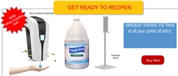 Hand Sanitizer station kit