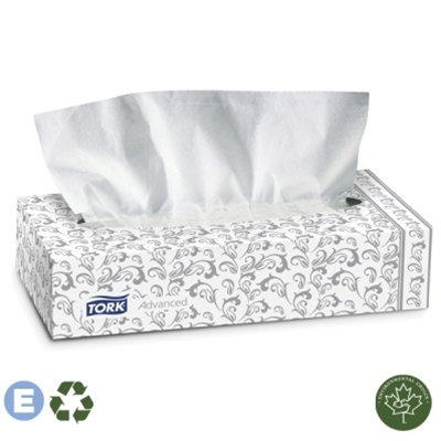 Tork Facial Tissue Box F1 2 Ply 100 Sheets White